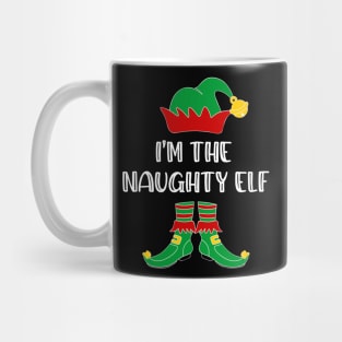 I'm The Naughty Elf Matching Family Group Christmas Mug